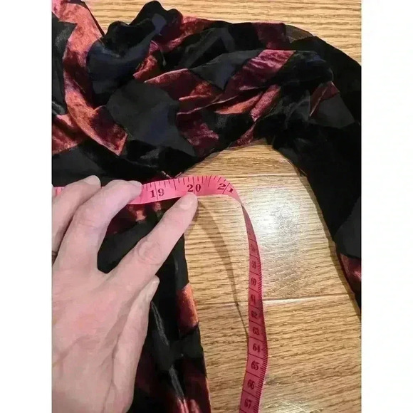 Finley Monica Velvet Devore Shirt XS Button Down Oversize Art To Wear Sheer $260 - Picture 3 of 7